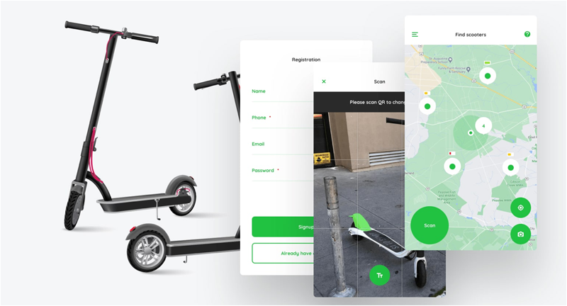 Scooter Sharing App Development